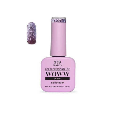 Ημιμόνιμο Βερνίκι New Woww Cosmetics 10ml Sparkly - 239